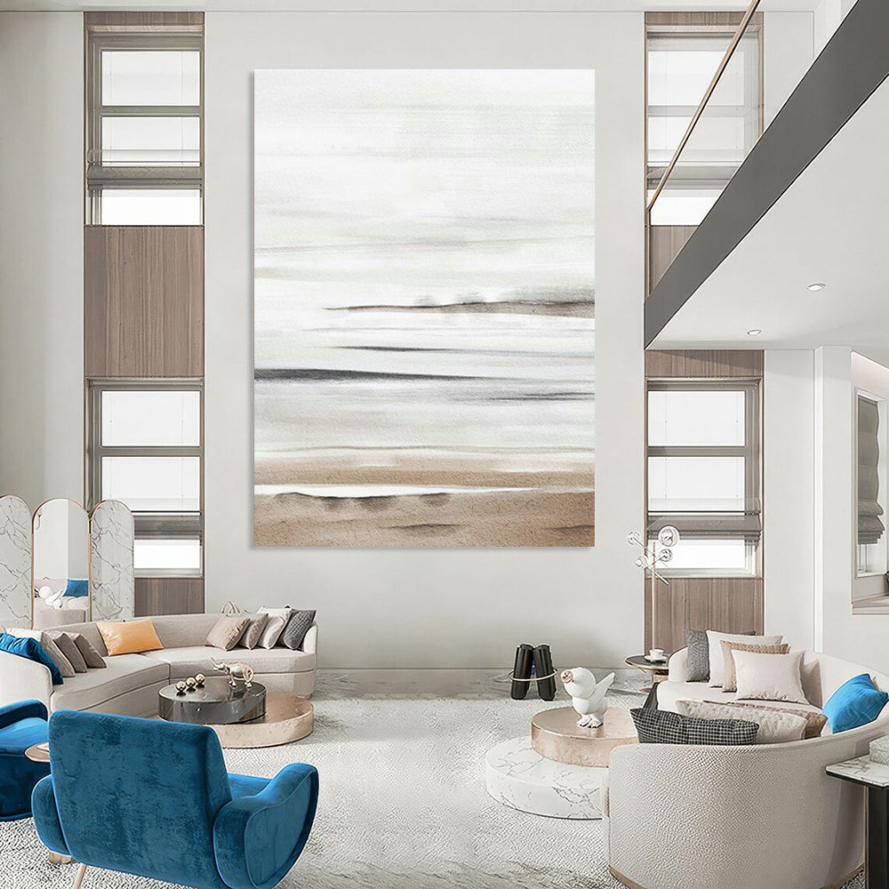 Monumental Hand - Painted Abstract Art for Entryway Grand Staircases & Office Boardroom Walls DLZ0727