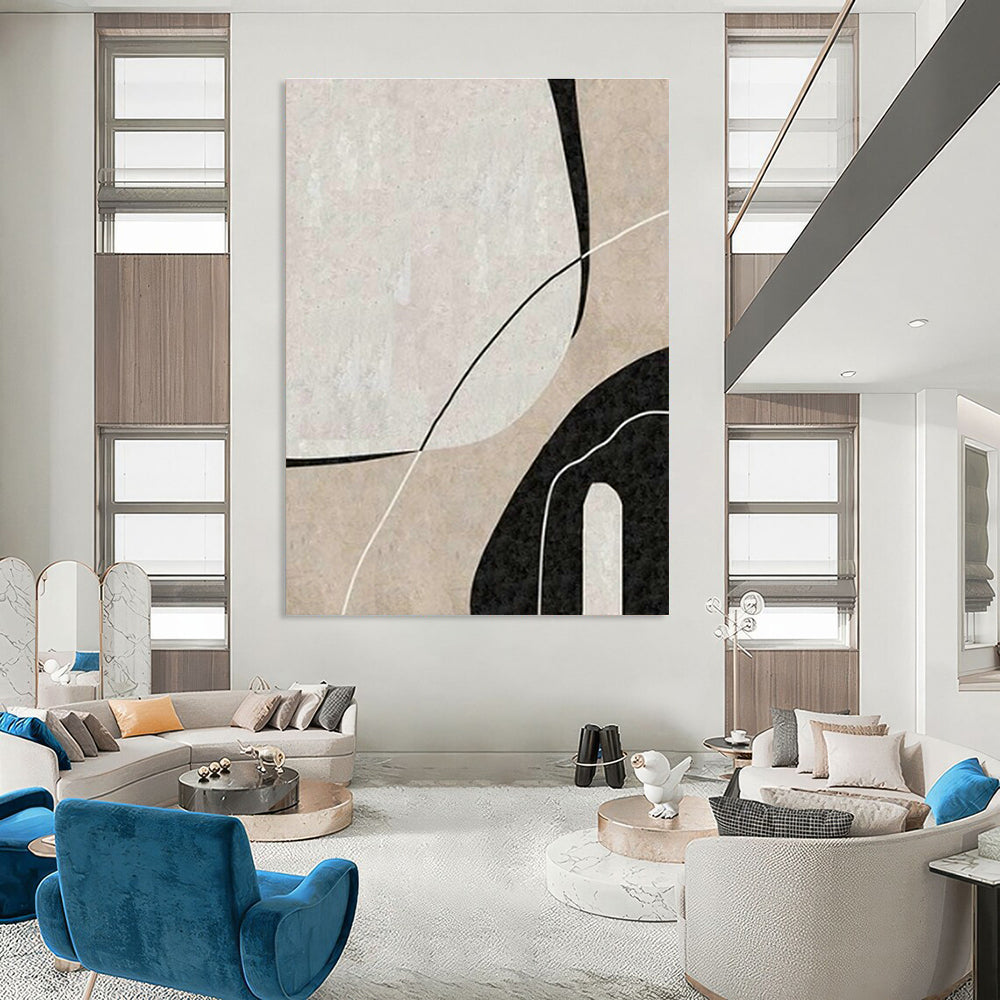 Large Handmade Abstract Painting for Living Room & Dining Room DLZ2007