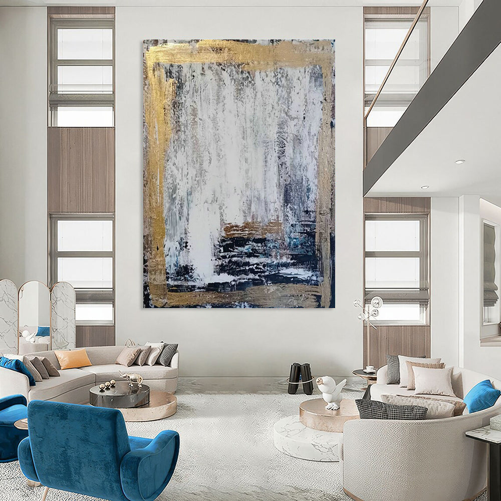 Gigantic Custom-Engineered Hand Painted Abstract Wall Art for Living Room & Office DLZ2113
