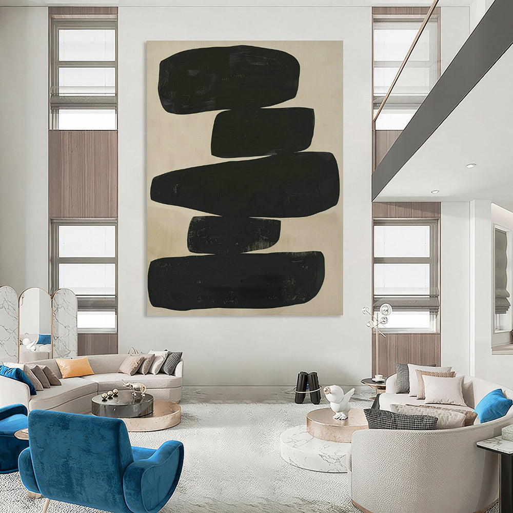 Oversized Custom Handmade Abstract Wall Art for Bedroom Walk-in Closet and Living Room Media Wall DLZ1833