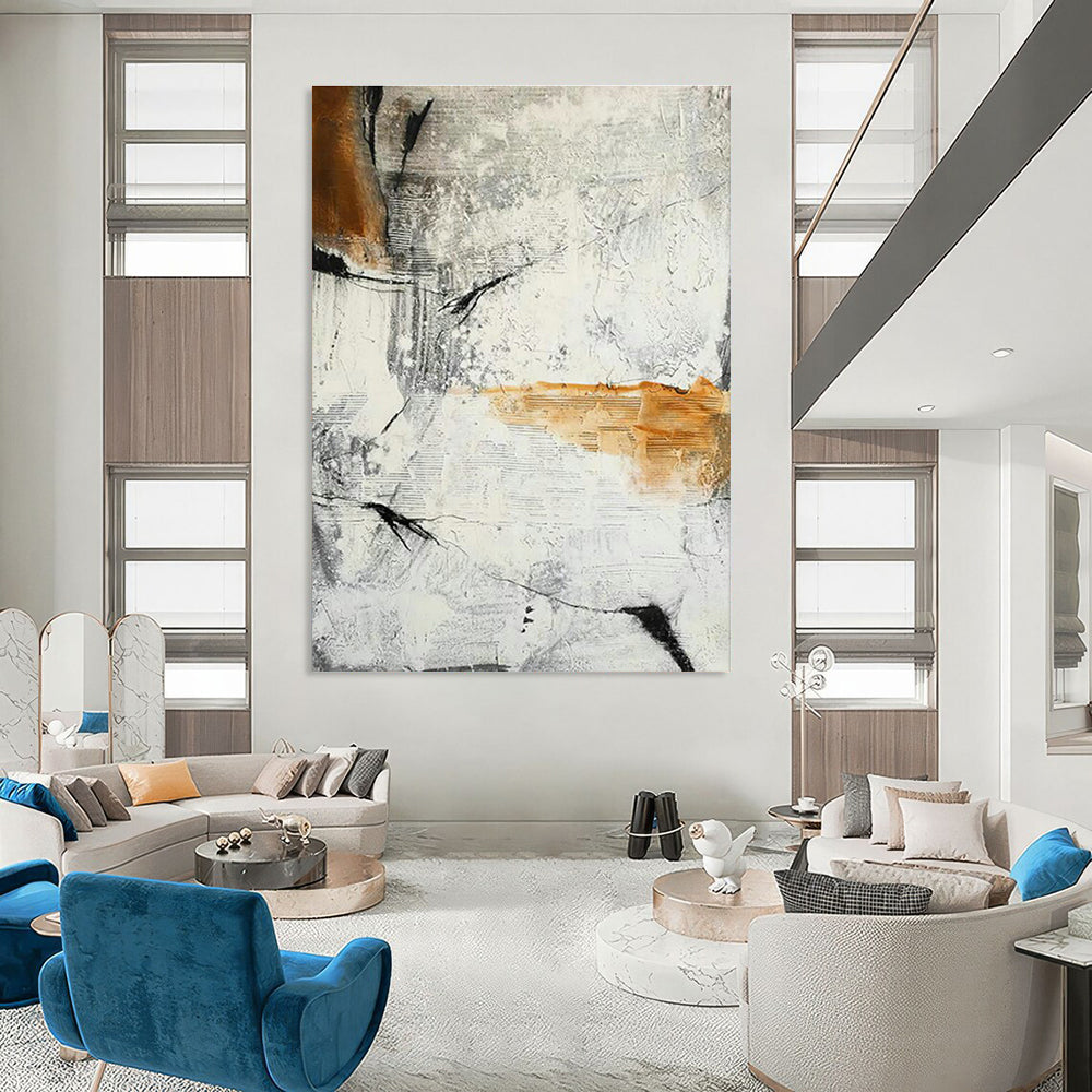 Big Custom - Formulated Hand Painted Abstract Art for Office and Hallway DLZ2157