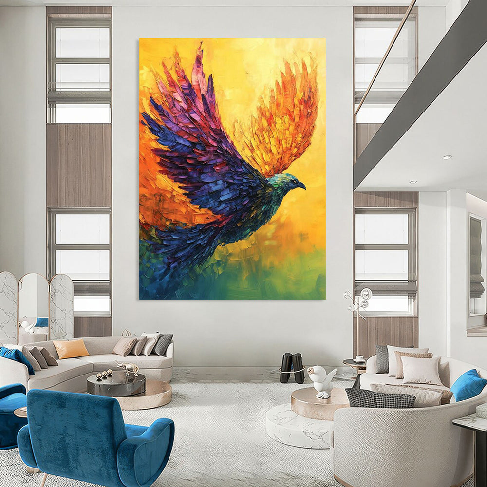 Oversized Custom Abstract Painting for Dining Room & Hallway DLZ2356