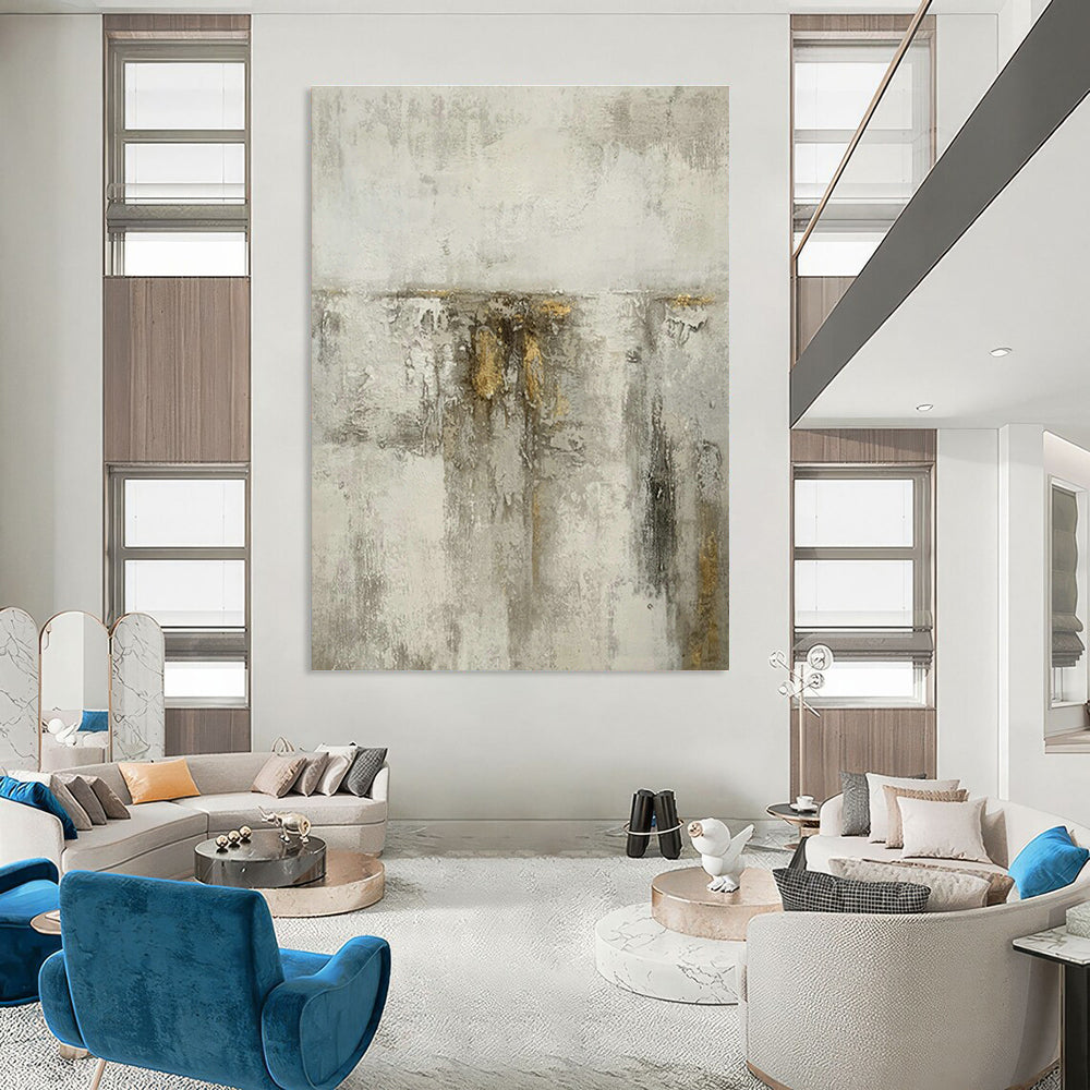 Extra - Large Custom Hand - Painted Abstracts for Living Room & Entryway DLZ0546