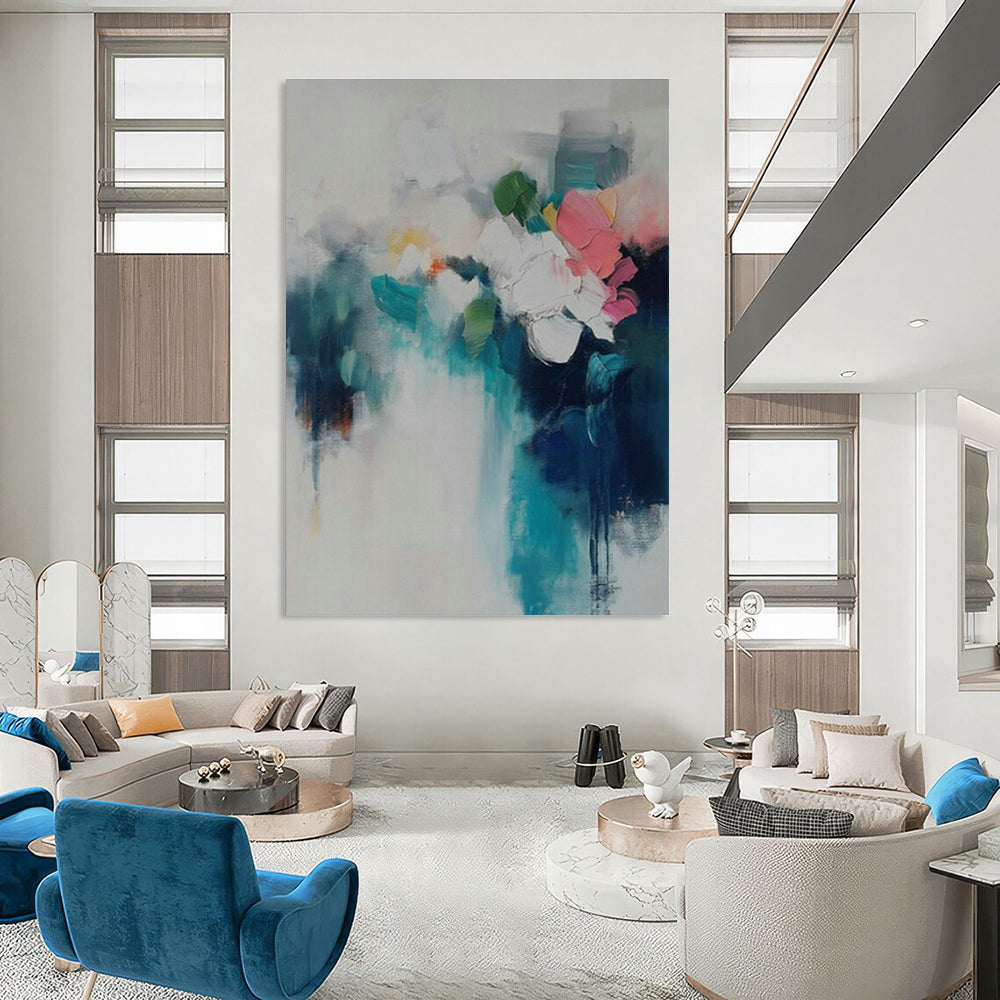 Colossal Bespoke Hand Painted Abstract Wall Art for Cottages & Bedroom DLZ2091