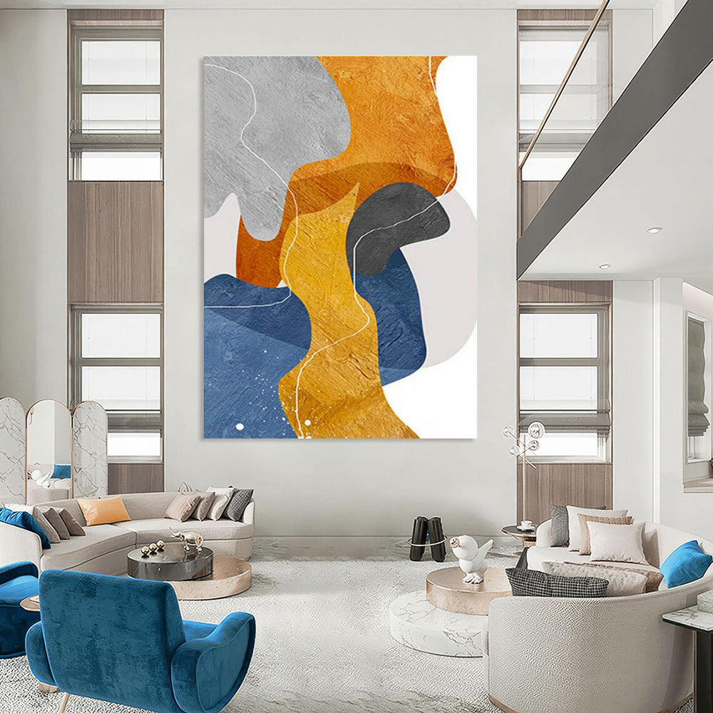 Gigantic Custom-Tailored Handmade Abstract Painting for Entryway & Hallway DLZ2250