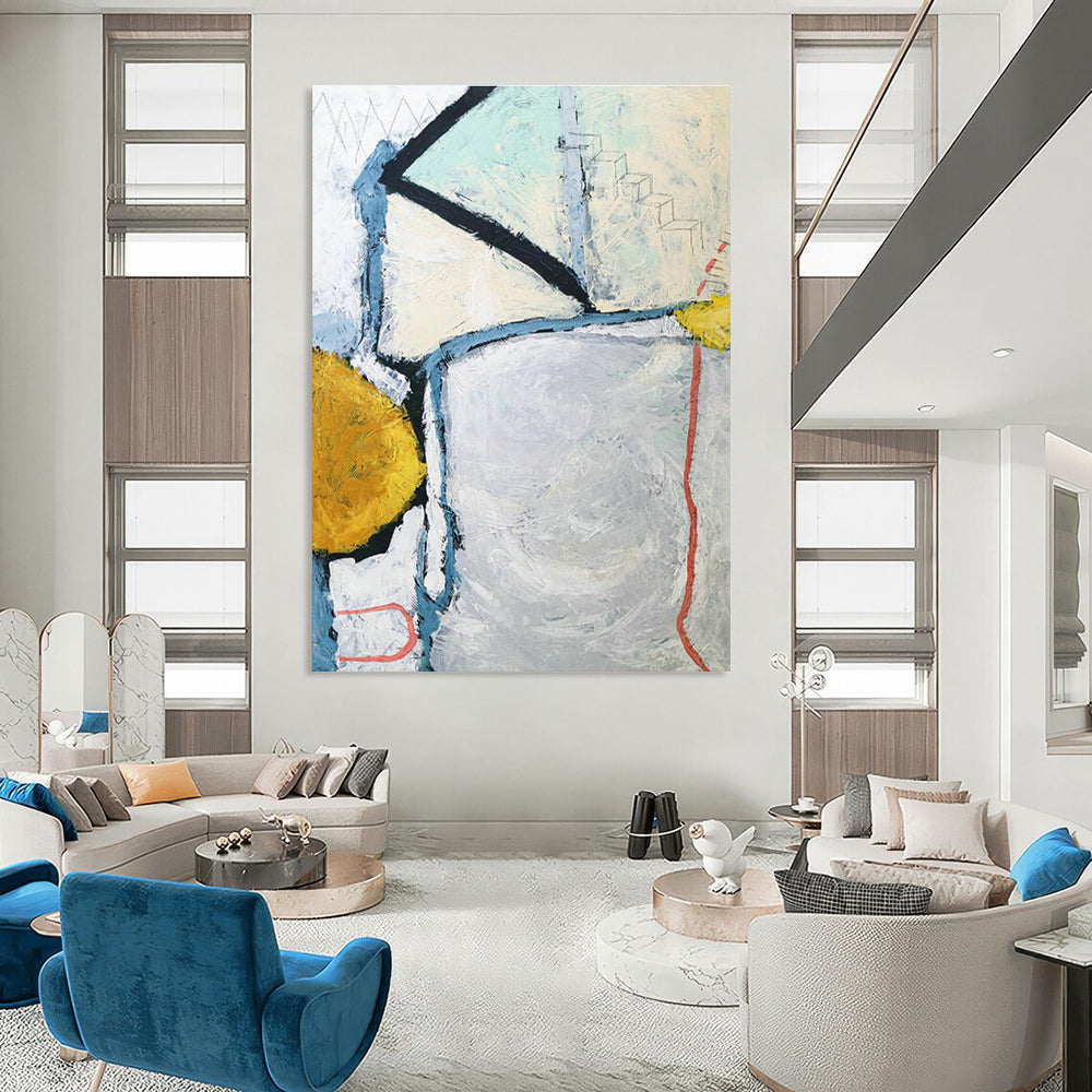 Immense - Proportioned Tailored Abstract Canvas for Living Room & Hallway DLZ1110
