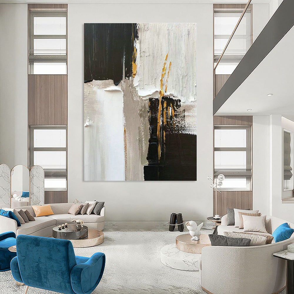 Original Hand-Painted Abstract Painting for Cottage Hallway & Living Room DLZ1670