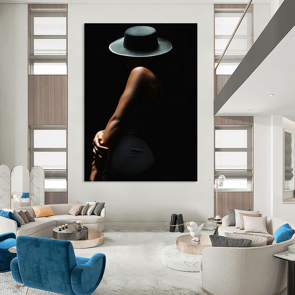 Hand-Painted Abstract Canvas for Living Room & Hallway DLZ2306