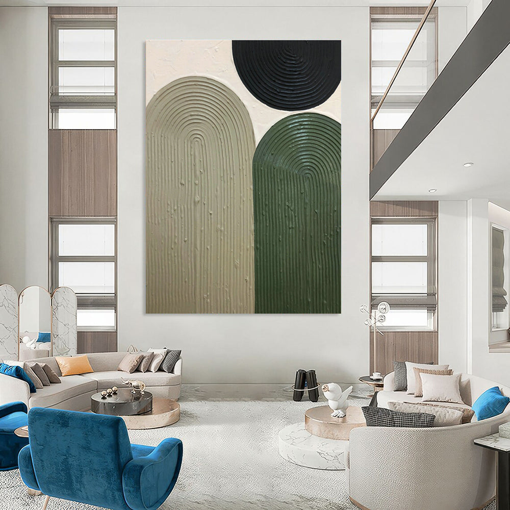 Oversized Hand-Painted Abstract Canvas for Living Room & Bedroom DLZ1173