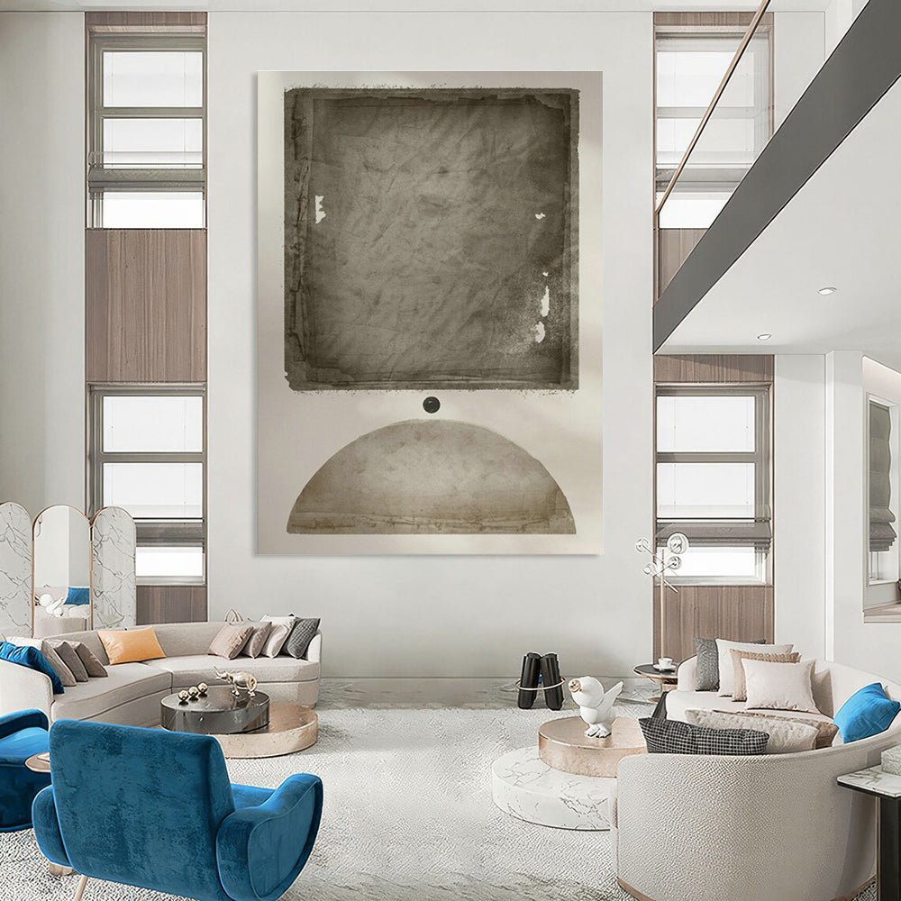 Hand - Painted Oversized Abstract Wall Feature for Bedroom & Entryway DLZ1369