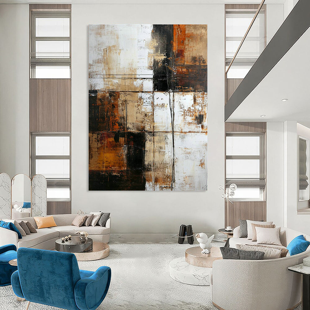 Handmade Large Abstract Creation for Office & Entryway DLZ1315