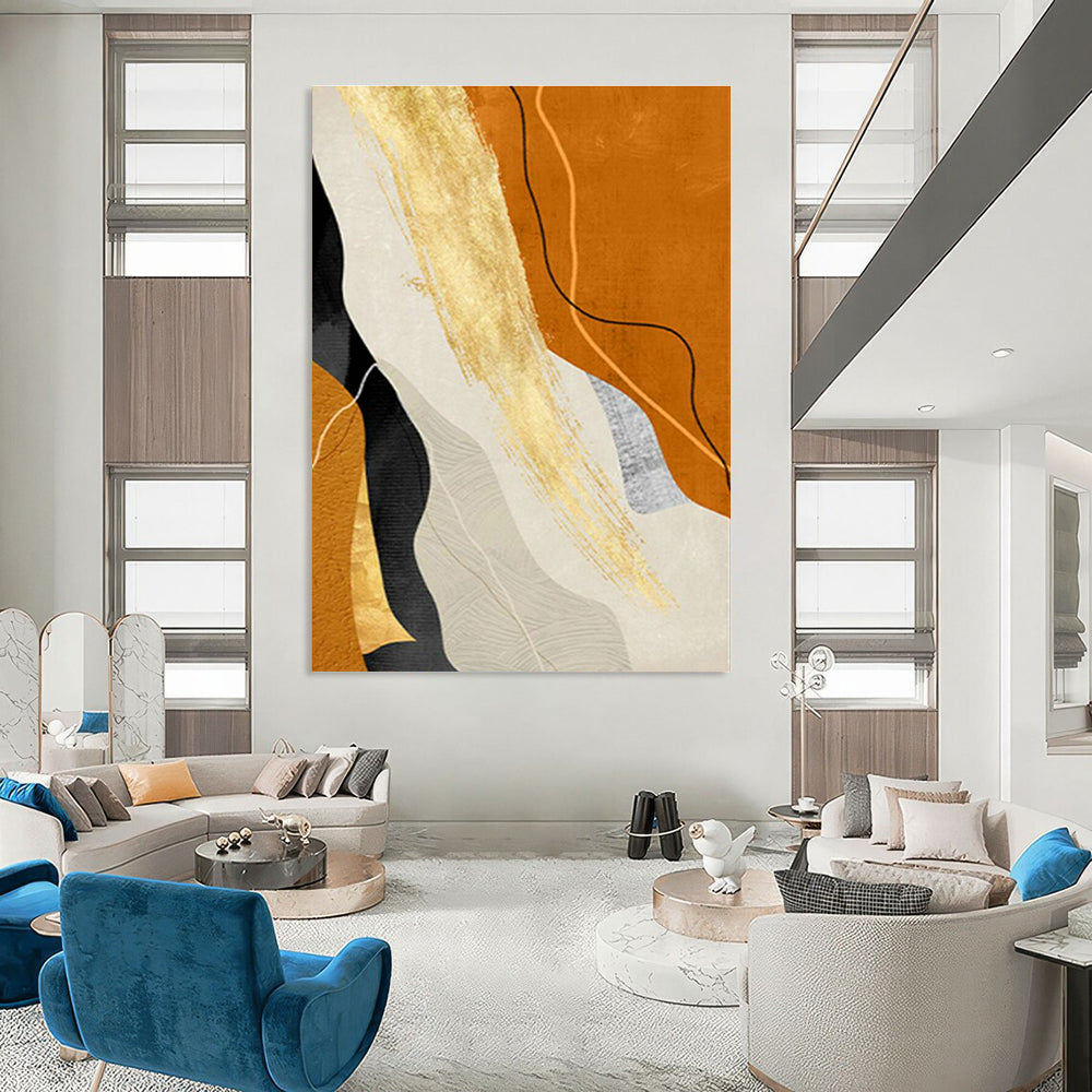 Vast Custom - Sized Hand Painted Abstract Painting for Cottages & Office DLZ2217