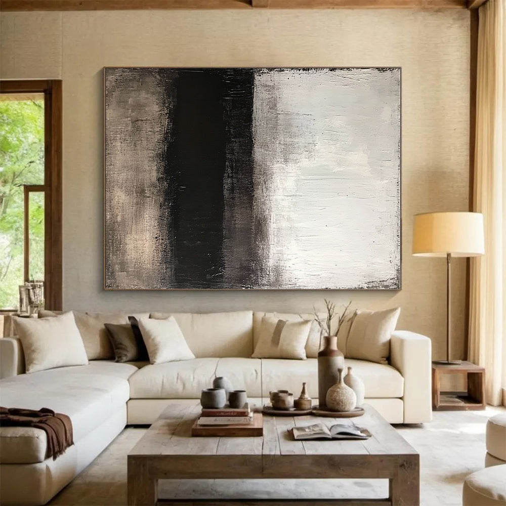 Subtle Gradient Abstract with Gray and Black Hues GER362