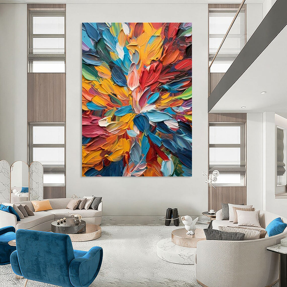 Customization of Extra - Large Hand - Painted Abstract Paintings for Living Room, Create a Luxurious Space DLZ0365