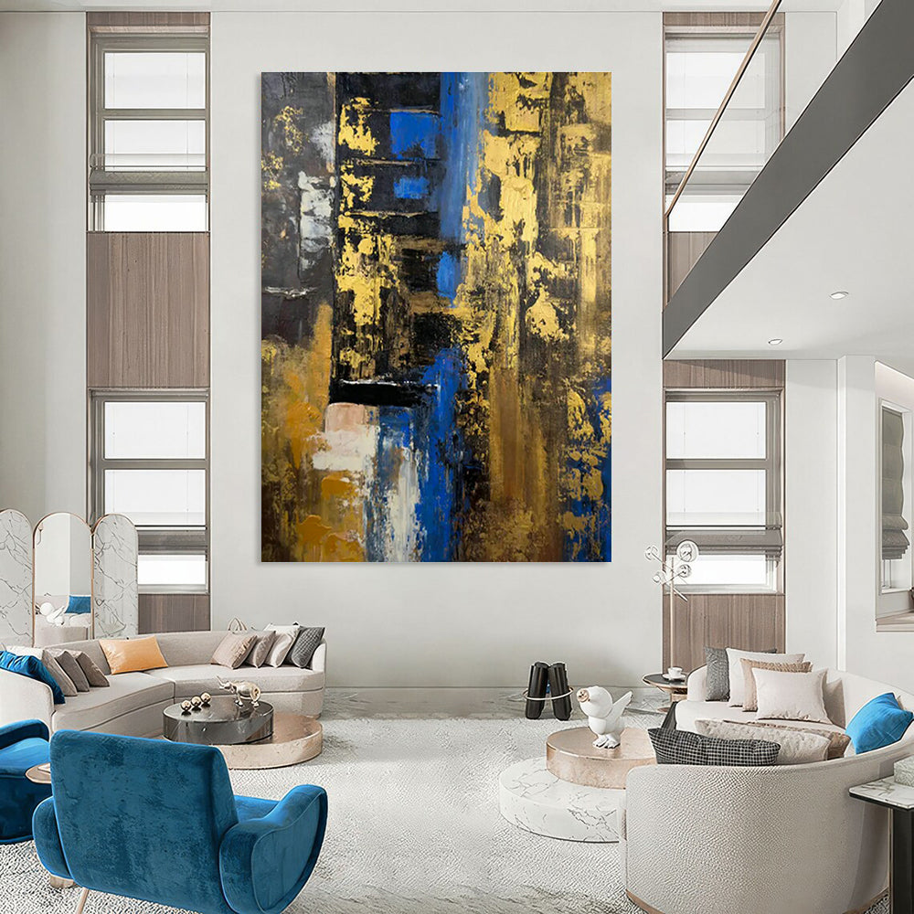 Gigantic - Format Hand - Painted Abstract Murals for Living Room Feature Walls & Office Branding Zones DLZ0739