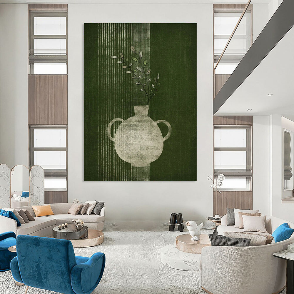 Custom - Framed Handcrafted Abstract Canvas for Dining Room & Office DLZ1383