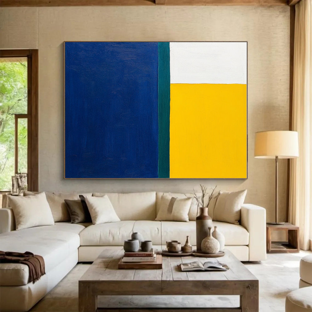 Color Block Abstract Painting with Vibrant Hues GER164
