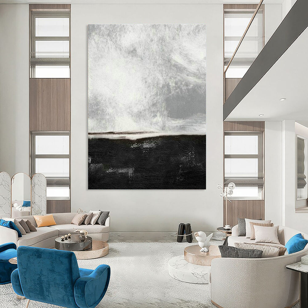 Big, Tailored Handmade Abstract Canvas Art for Dining Room & Entryway DLZ2062