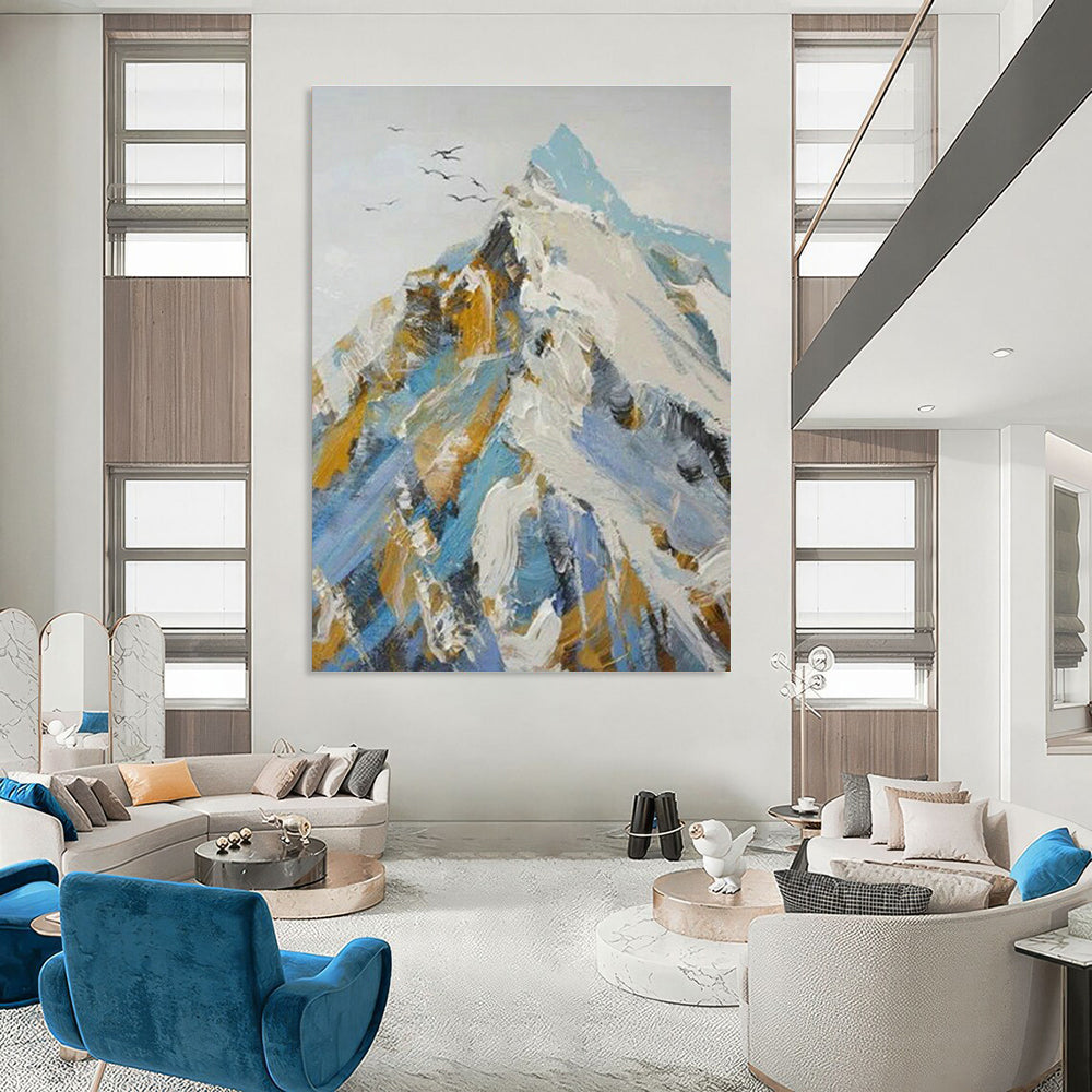 Oversized Hand-Painted Abstract Decorative Painting, Creating a Visual Focal Point for Living Room and Corridor DLZ0962