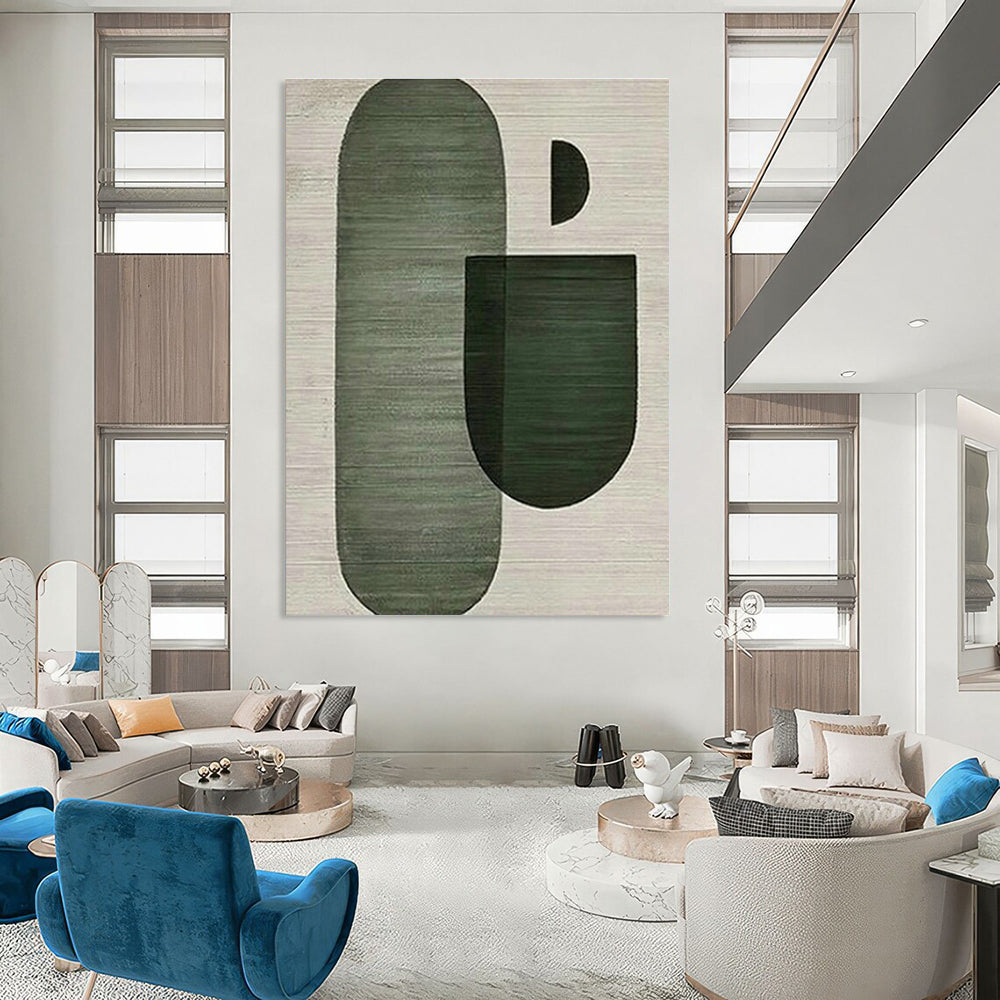 Original Hand-Painted Abstract Canvas for Office and Hallway DLZ1520