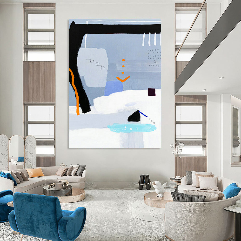 Enormous - Scale Custom-Made Abstract Artwork for Office & Bedroom DLZ1104