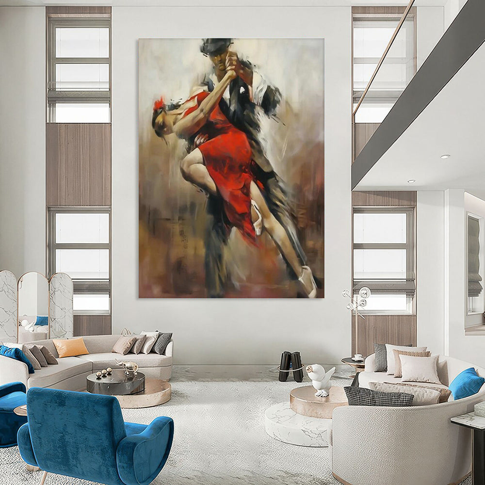 Hand-Painted Abstract Painting for Office & Hallway DLZ2337