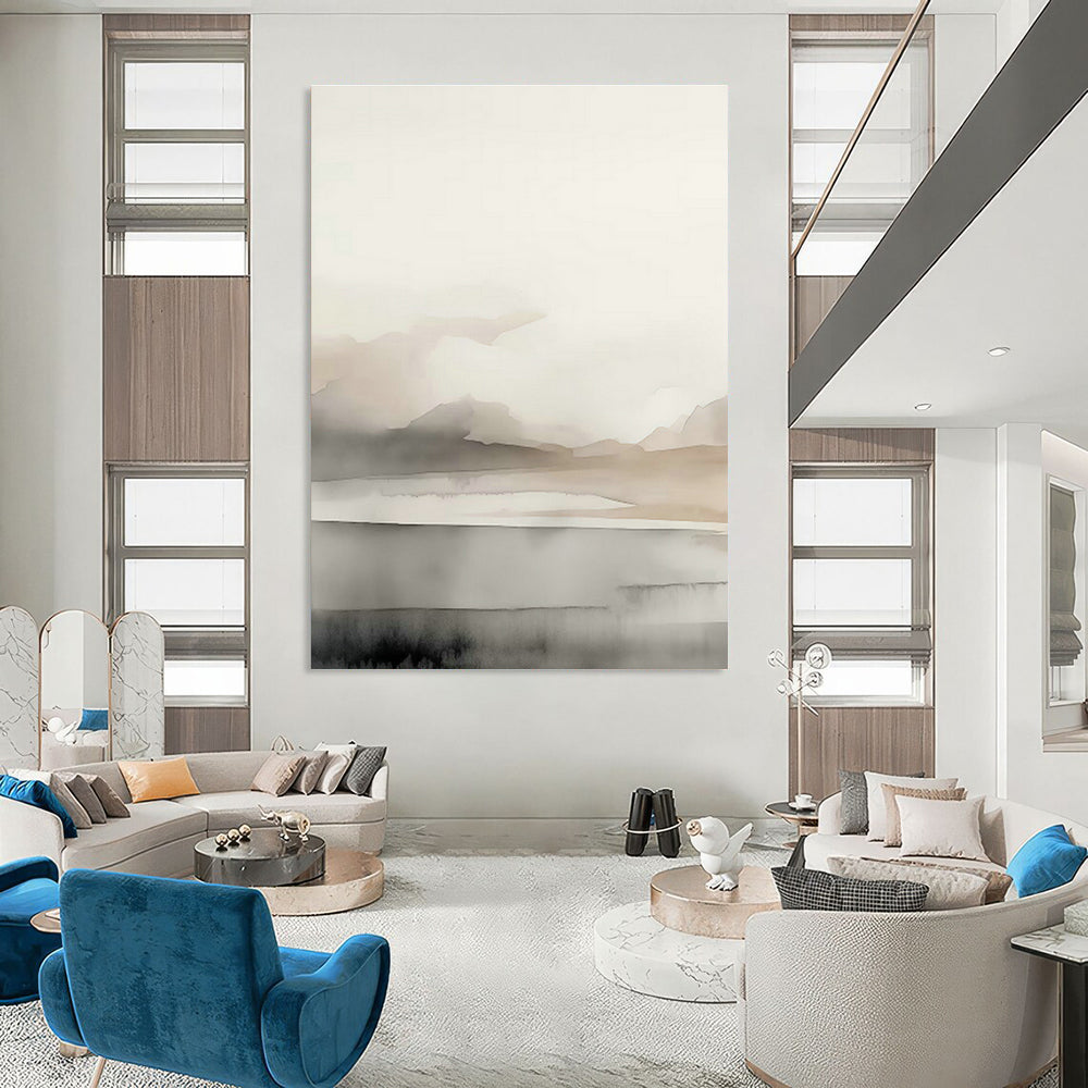 Giant Hand - Painted Abstract Canvases for Bedroom Window Walls & Office Breakout Lounges DLZ0723