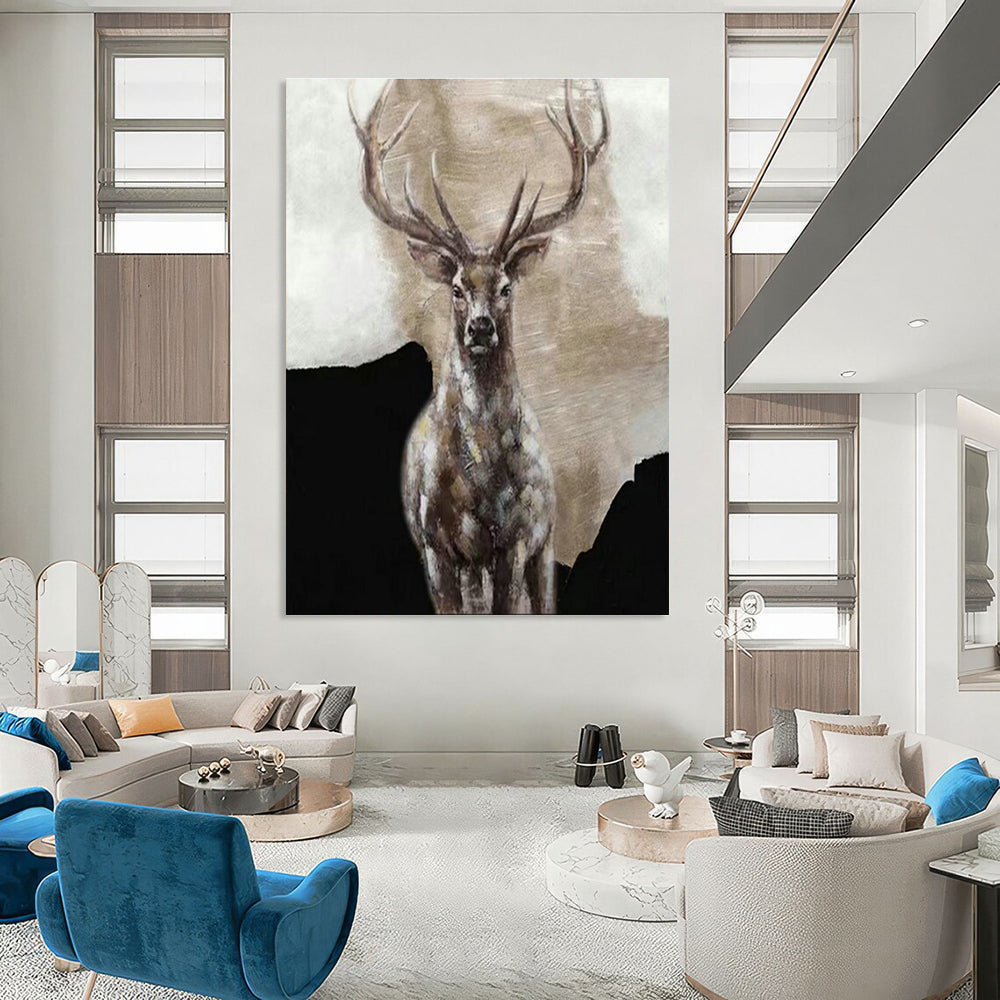 Massive Custom - Fit Handmade Abstract Canvas for Living Room and Bedroom DLZ2162