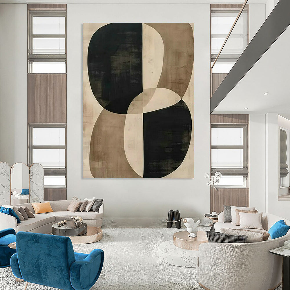 Large Custom Handmade Abstract Wall Art for Cottage Bedroom Makeup Brush Holder Wall & Living Room Remote Control Caddy Wall DLZ1752