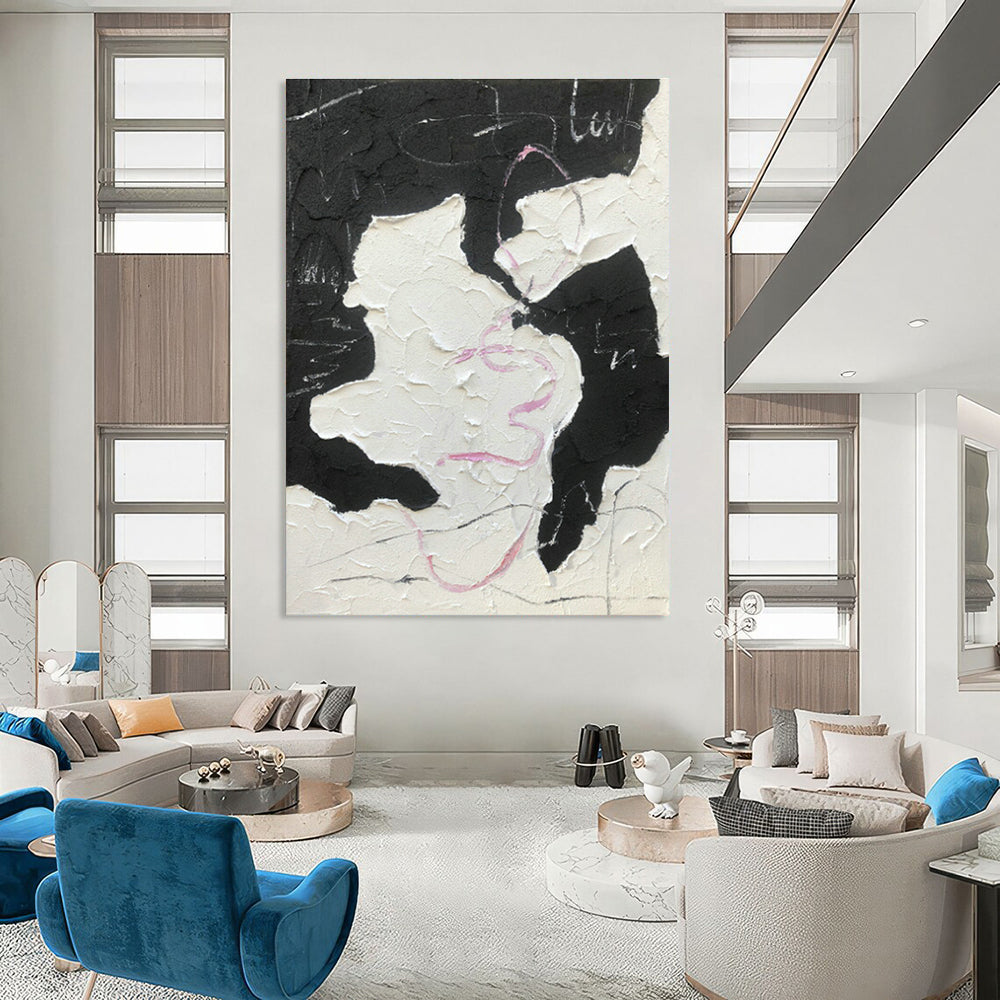 Abstract Hand - Painted Art for Entryway Coat Racks and Hallway Picture Ledges DLZ0784