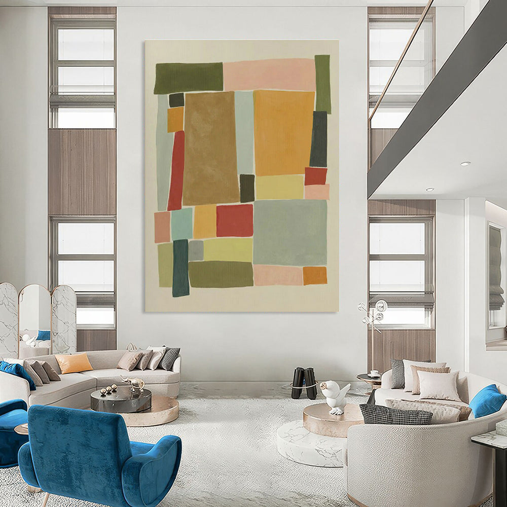 Super - Immense - Ultra, Energy - Harvesting Custom Abstracts for Dining Room Sustainability DLZ0513