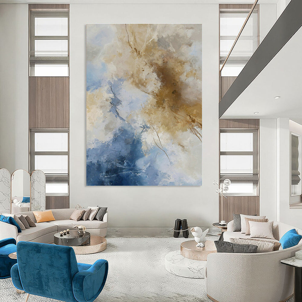 Tremendous Custom Hand - Painted Abstracts for Dining Room Splendor DLZ0402
