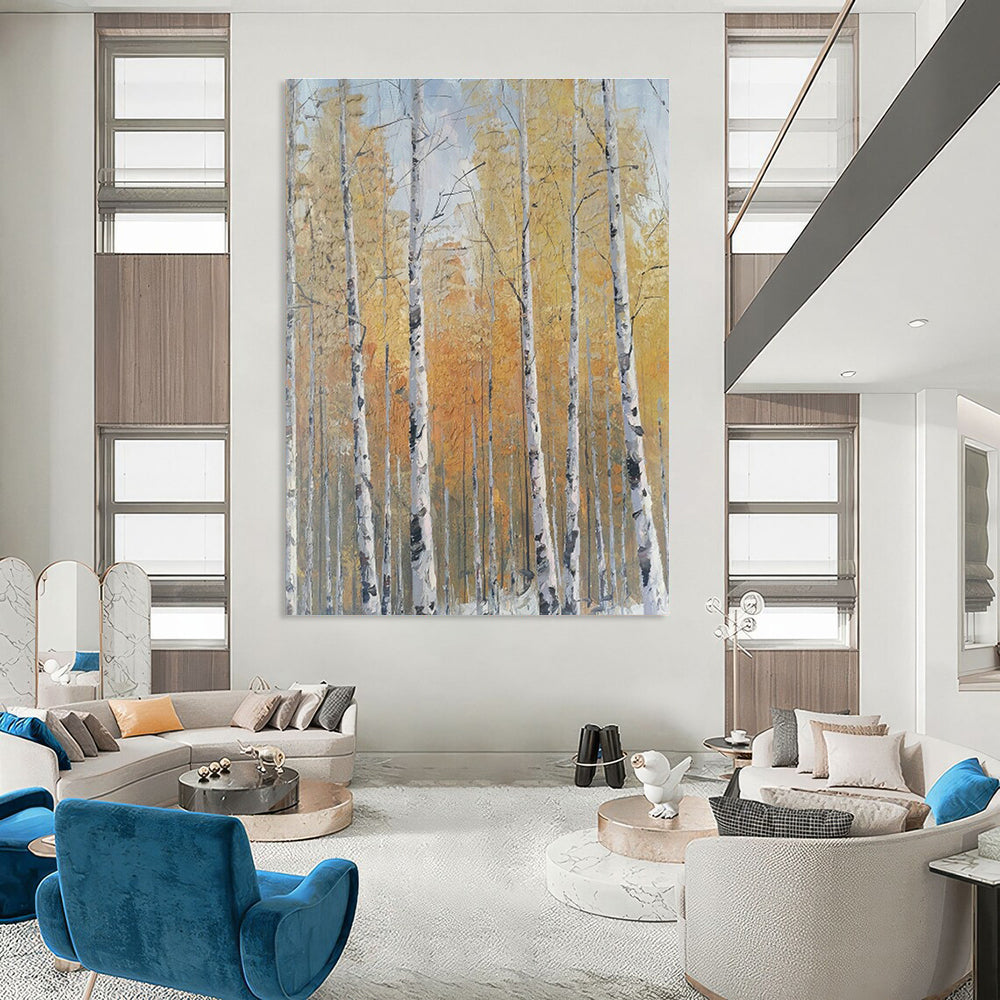 Custom Hand-Painted Abstract Art for Living Room & Office DLZ1306