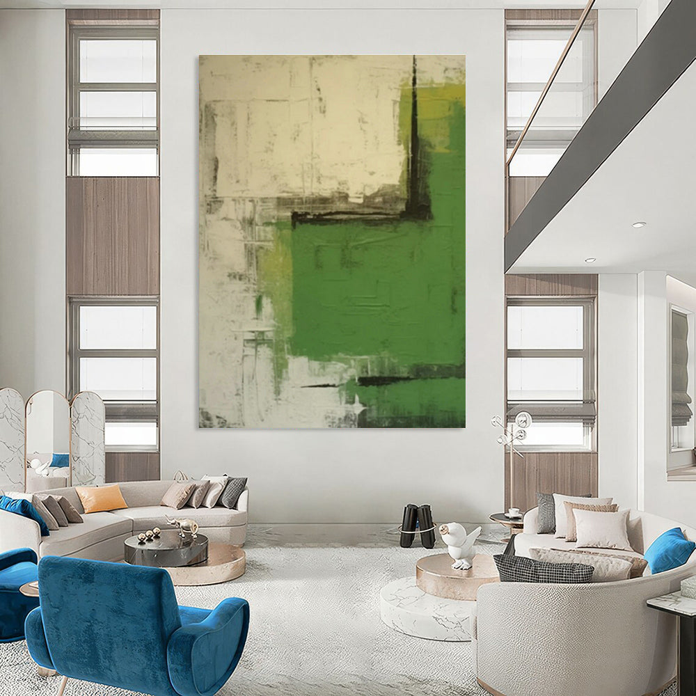Custom - Made Hand - Painted Abstract Canvases for Bedroom Nightstands & Cottage Hallway Bike Racks DLZ0844