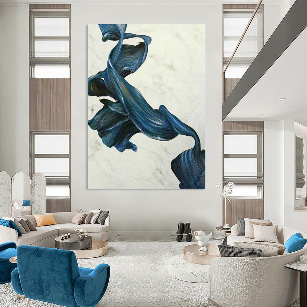 Grand - Sized Hand - Painted Abstracts for Cottage Hallway and Dining Room DLZ0539