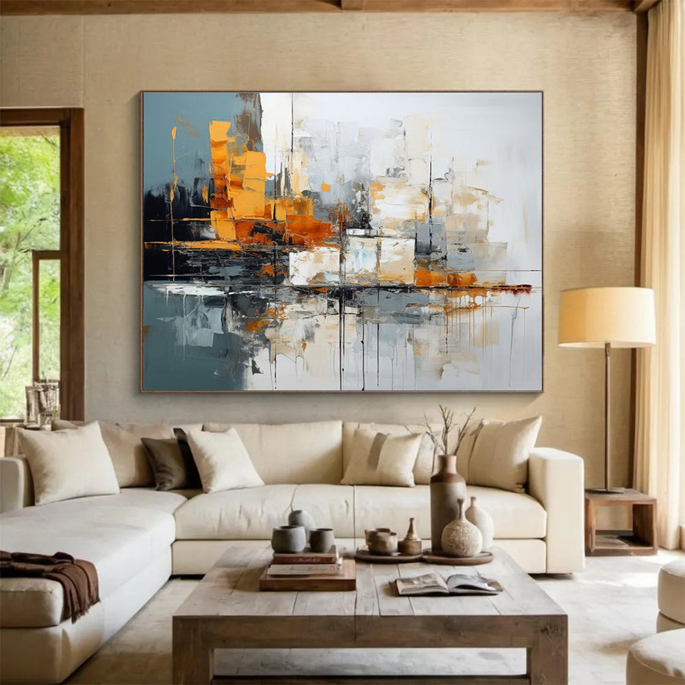 Urban Abstract Landscape Abstract Painting THY002