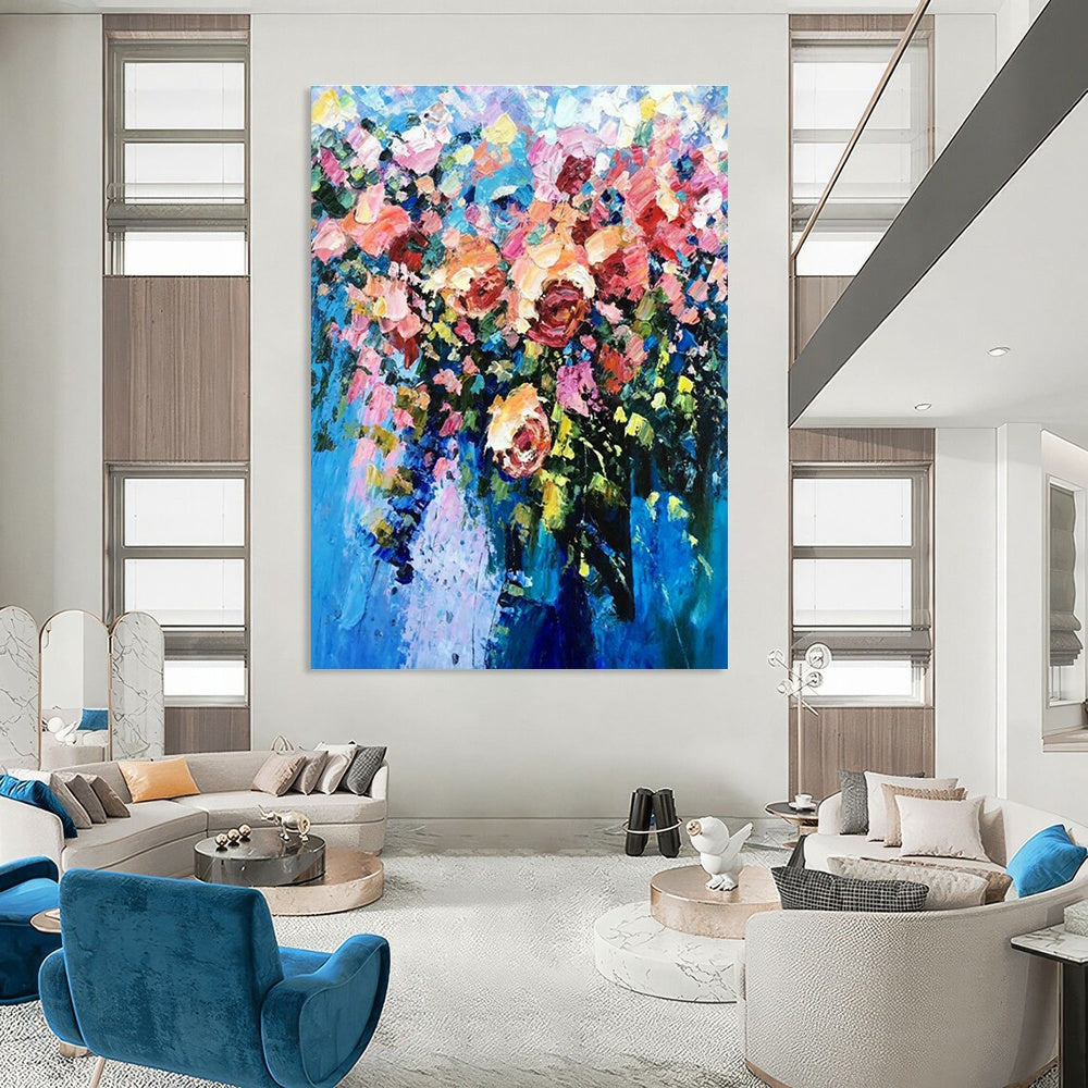 Oversized Custom Handmade Abstract Painting for Entryway & Bedroom DLZ1356