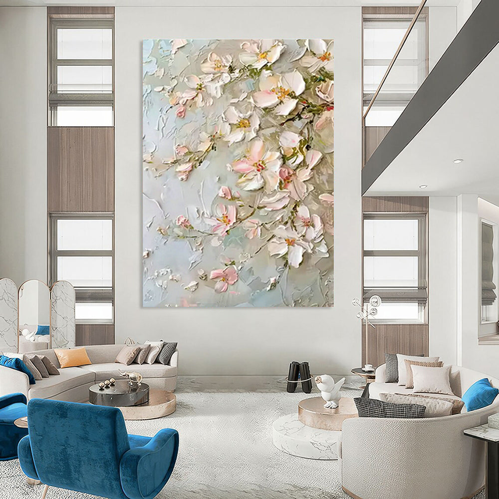 Tremendous - Sized Custom Abstract Canvases for Bedroom Window Seats & Cottage Hallway Storage Benches DLZ0738