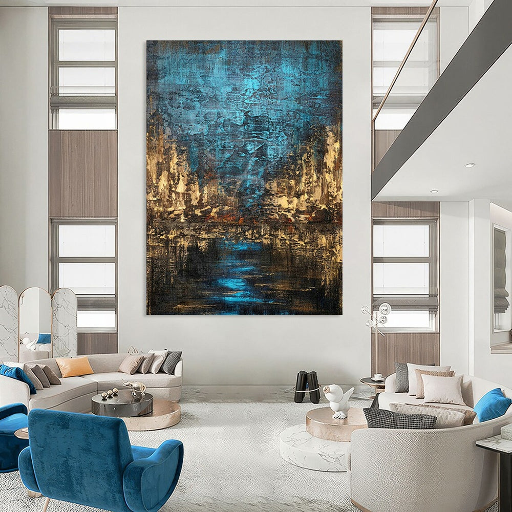 Mammoth - Extent Custom Abstract Canvases for Hallway Skylight Corridors & Cottage Laundry Rooms DLZ0744