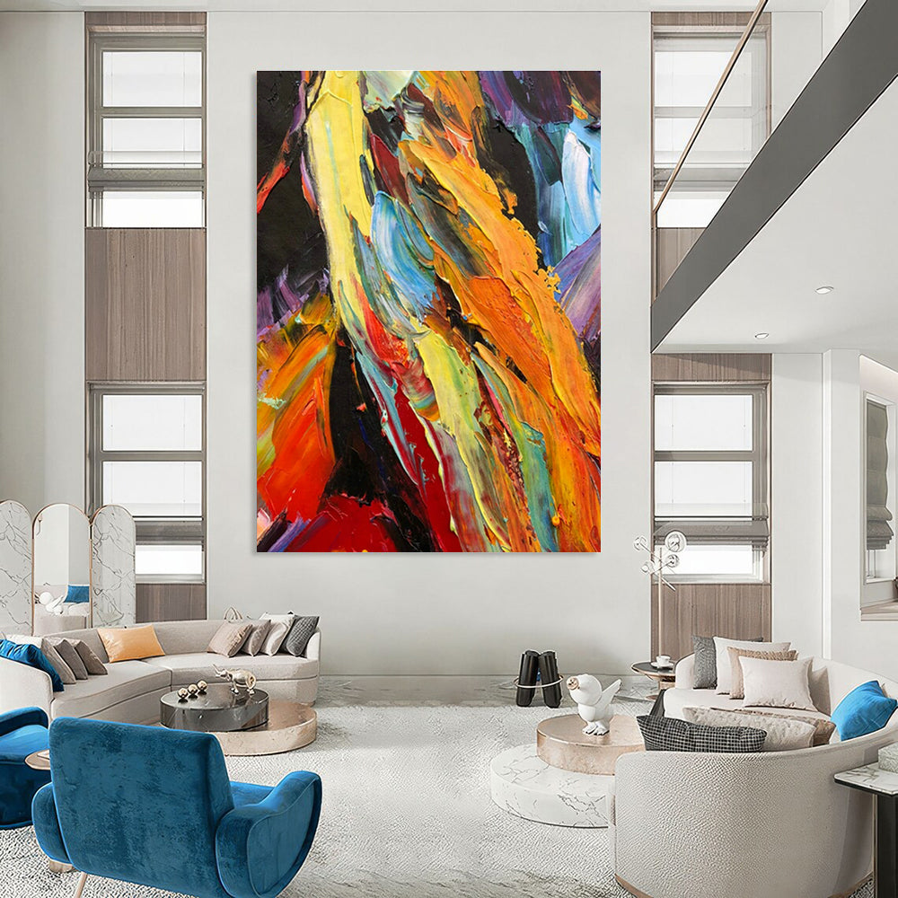 Gargantuan-Sized Tailored Abstract Canvas for Bedroom & Office DLZ1269