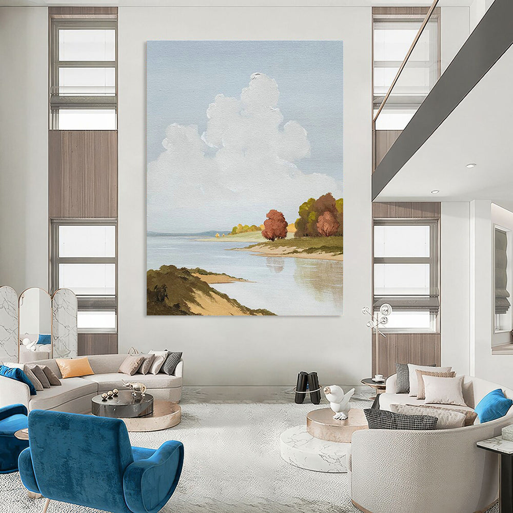 Monumental Custom - Enhanced Hand Painted Abstract Wall Decor for Cottage & Living Room DLZ2136