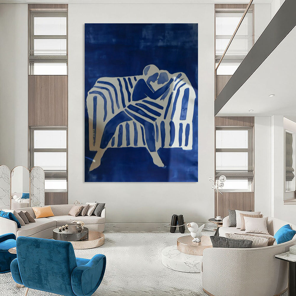 Massive Abstract Hand - Painted Art for Bedroom Nightstands & Cottage Hallway Mail Slots DLZ0692