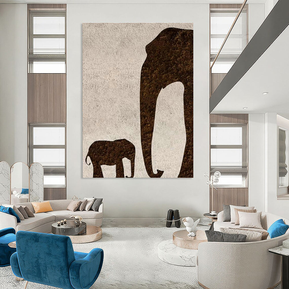 Large - Scale Hand - Painted Abstract Canvas for Office & Entryway DLZ1336