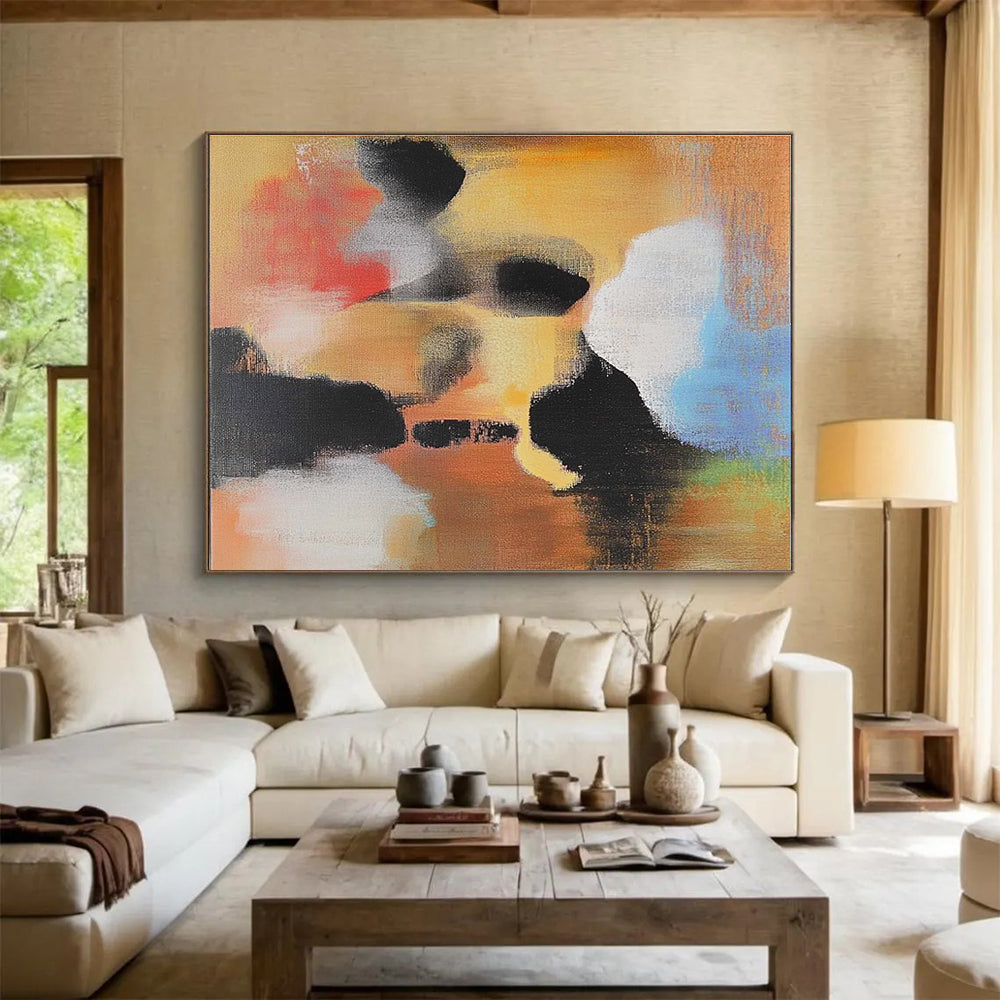 Soft Color Abstract - Subtle Tonal Abstract Painting DYP002
