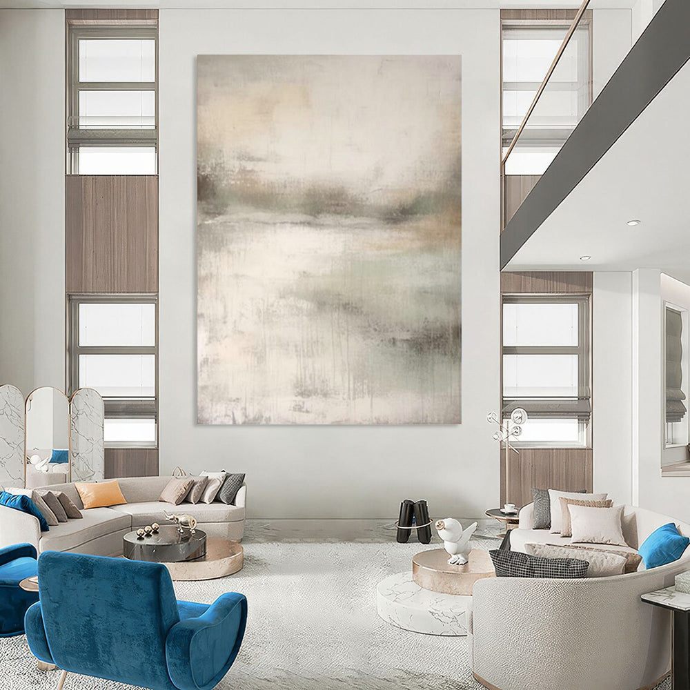 Handmade Abstract Canvas Art for Cottage Dining Room & Hallway Bend DLZ2368