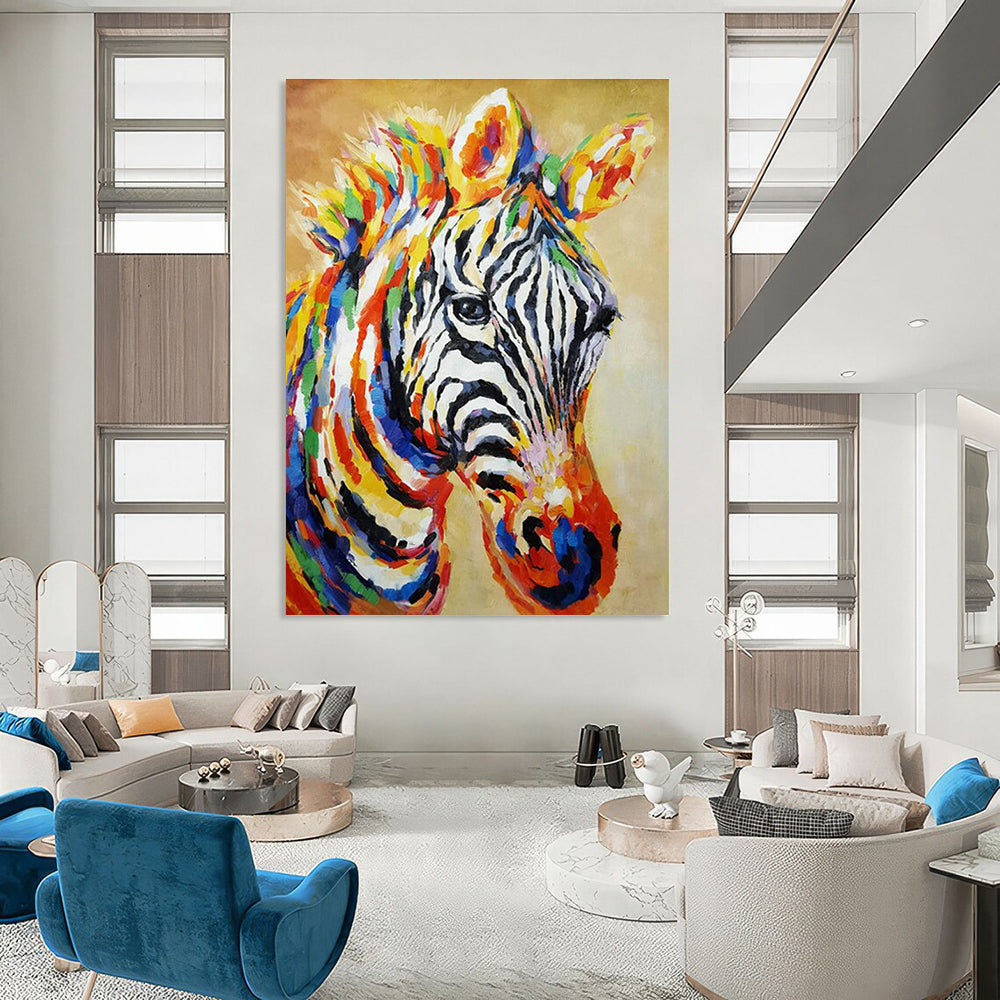 Big Custom - Built Handmade Abstract Canvas for Office and Hallway DLZ2142