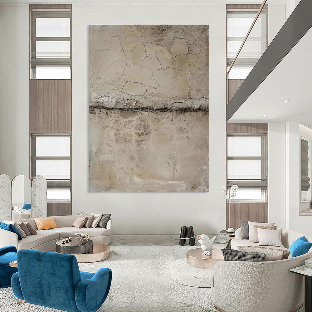 Large Custom Handmade Abstract Wall Art for Hallway and Cottage Living Room DLZ1572