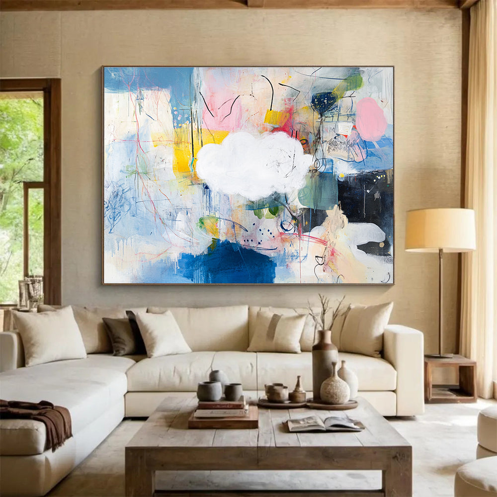 Colorful Abstract - Cloud and Chaos Painting DYP068