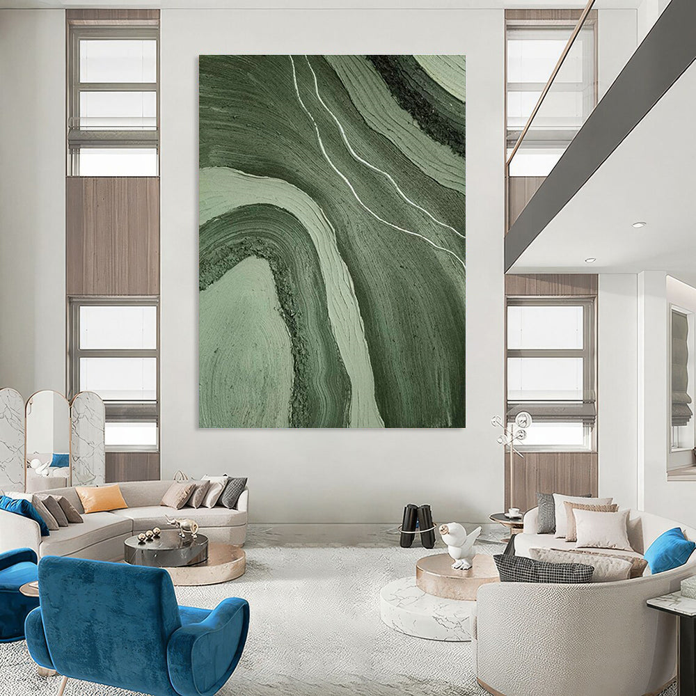 Tremendous Custom-Built Hand Painted Abstract Artwork for Dining Room & Hallway DLZ2184