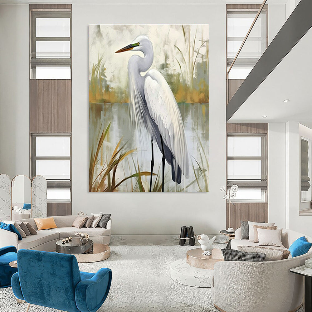 Original Hand-Painted Abstract Canvas for Entryway and Cottage Office DLZ1540